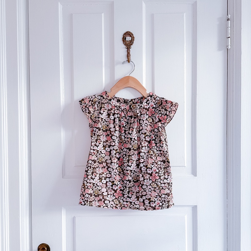 Bonpoint floral print cotton top